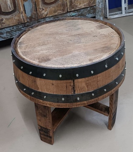 Whiskey barrel head side - head,